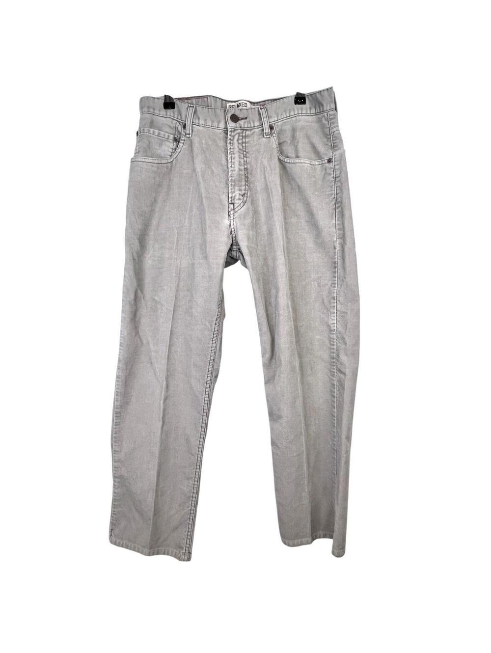 LEVIS 559 Relaxed Straight Corduroy Pants 32x32 Gray Loose Baggy Y2k